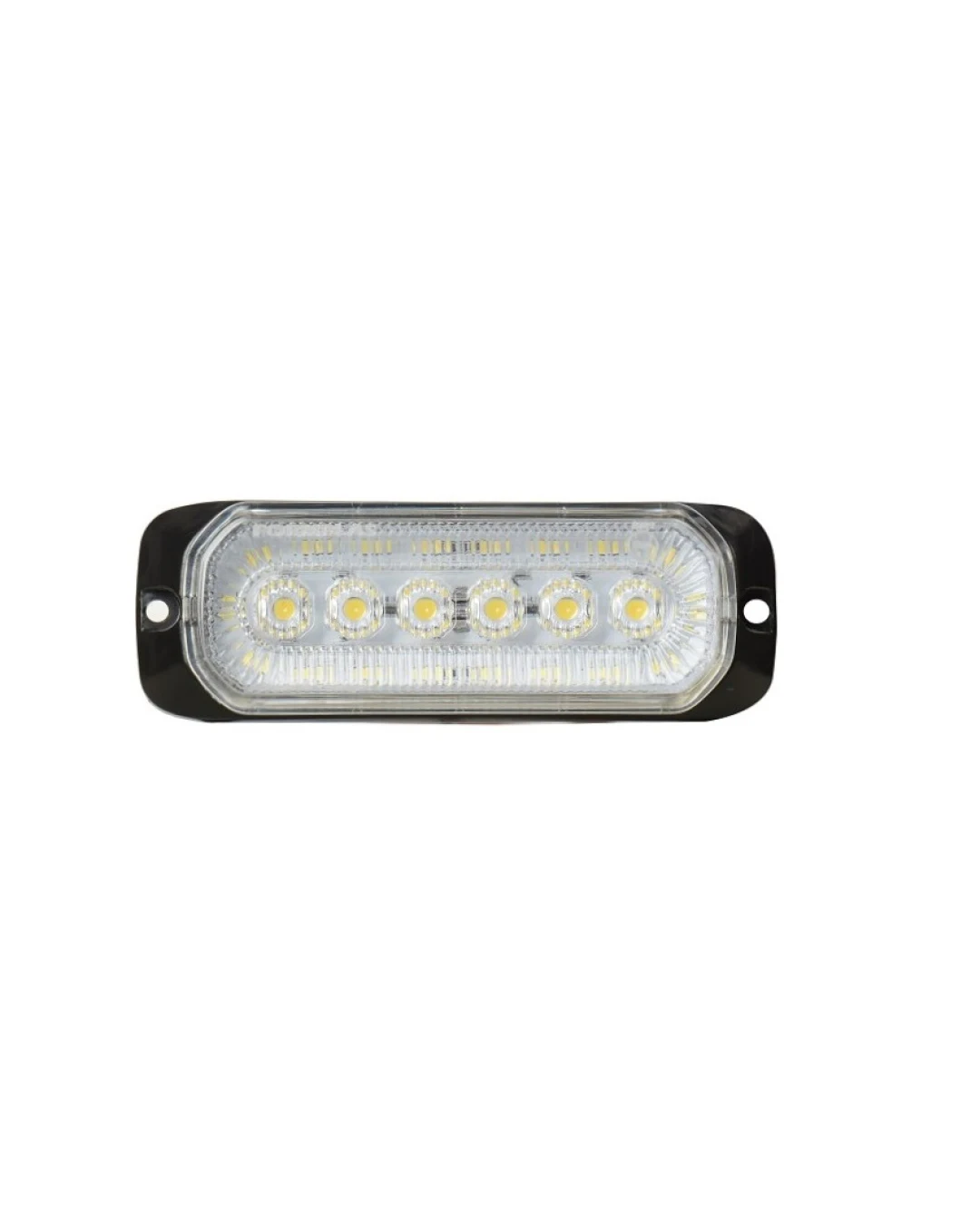 24LED Лед Диоден 12-24V Габарит Маркер Токос + аварийна блиц бяла светлина мигаща за камион бус ван каравана платформа кемпер пътна помощ