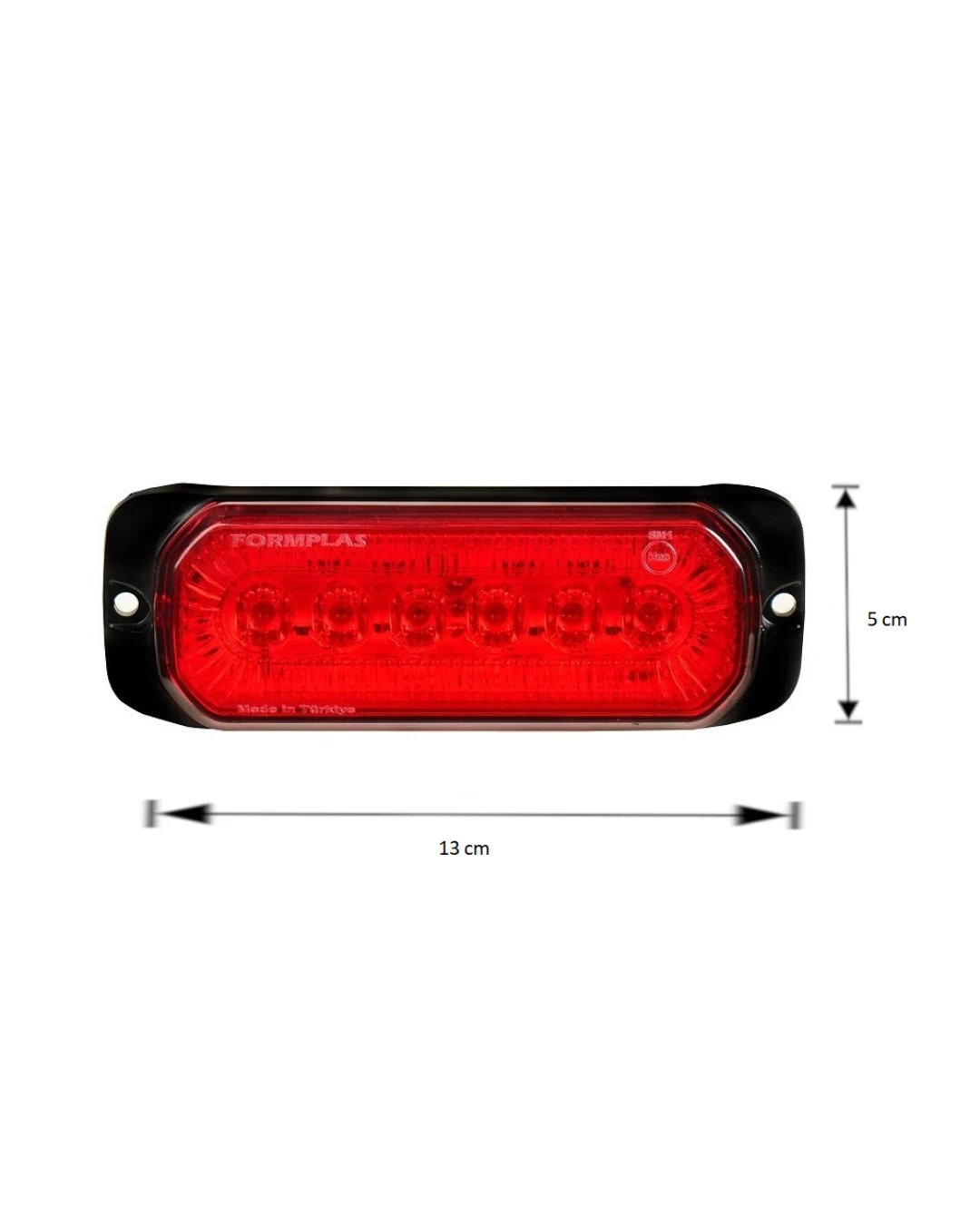 24LED Лед Диоден 12-24V Габарит Маркер Токос + аварийна блиц червена светлина мигаща за камион бус ван каравана платформа кемпер пътна помощ