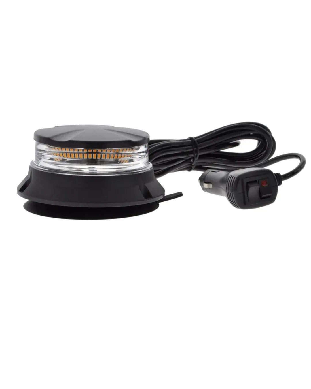 24W Лед Led Компактна Диодна Въртяща се Сигнална Аварийна Лампа Маяк Буркан с магнит и вендуза 12V - 24V с магнит Е9 E-Mark