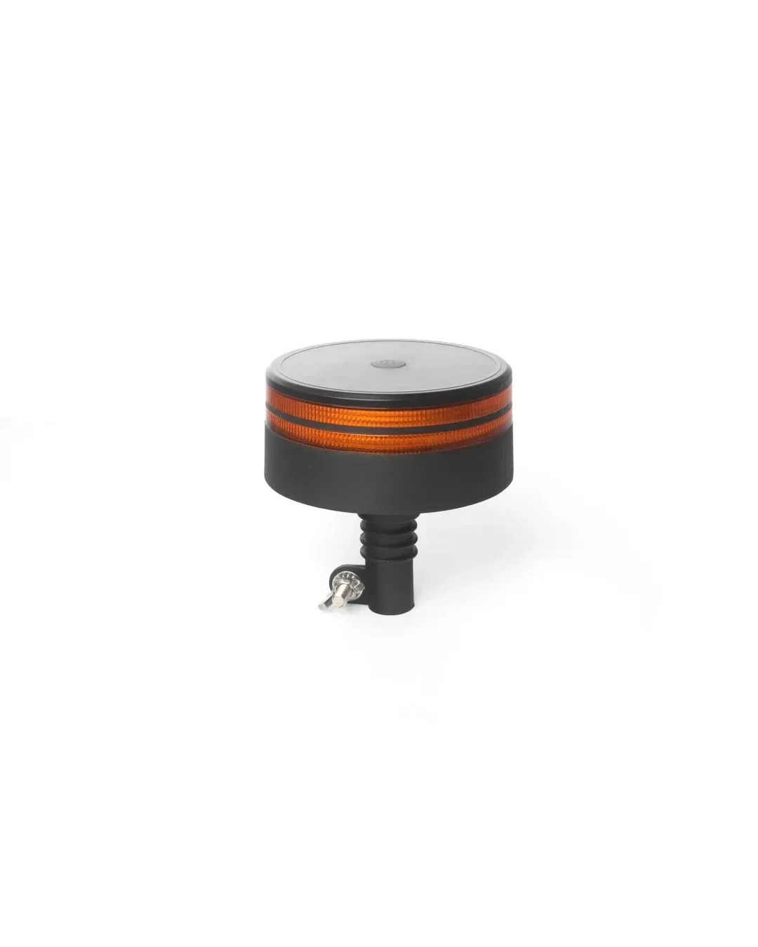 25W LED ЛЕД Аварийна Сигнална Лампа Маяк Буркан Двуредов с 50 Диода Оранжева Жълта 12V - 24V за монтаж на тръба