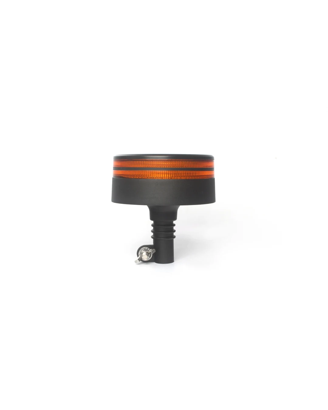 25W LED ЛЕД Аварийна Сигнална Лампа Маяк Буркан Двуредов с 50 Диода Оранжева Жълта 12V - 24V за монтаж на тръба