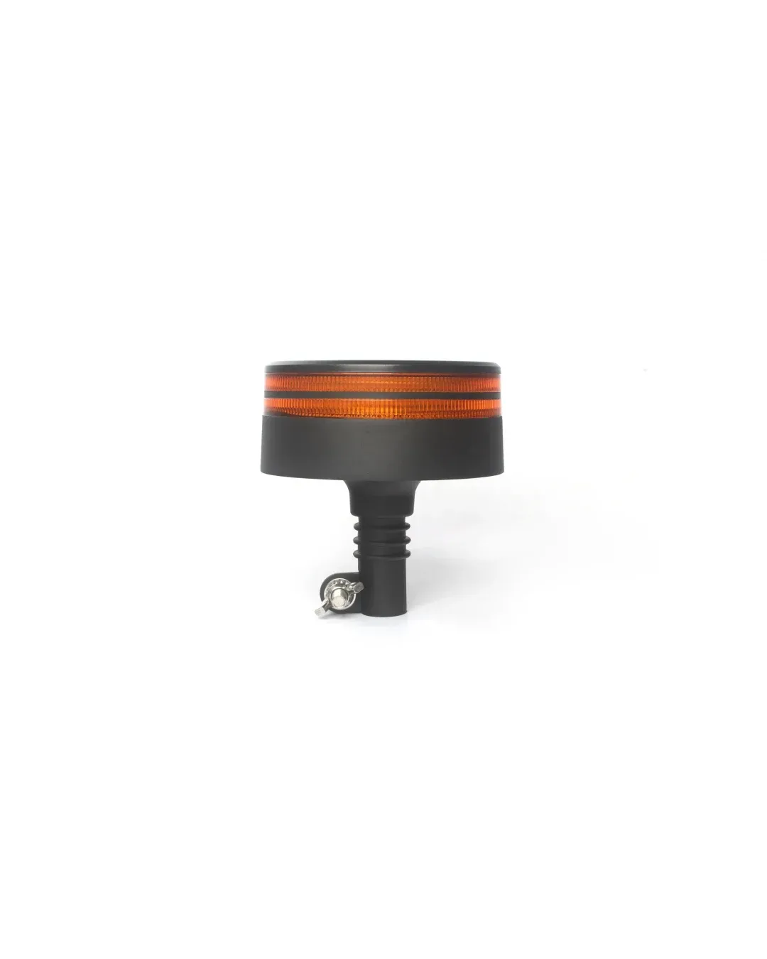 25W LED ЛЕД Аварийна Сигнална Лампа Маяк Буркан Двуредов с 50 Диода Оранжева Жълта 12V - 24V за монтаж на тръба