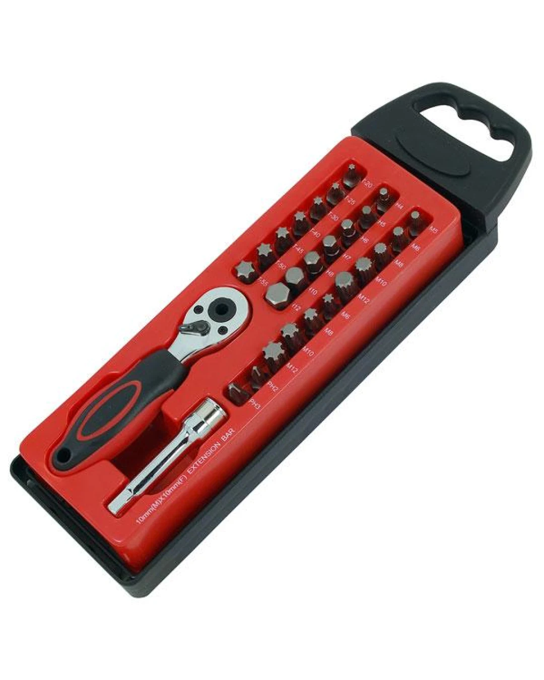 27 части - Комплект битове с тресчотка и удължение - Neilsen Tools