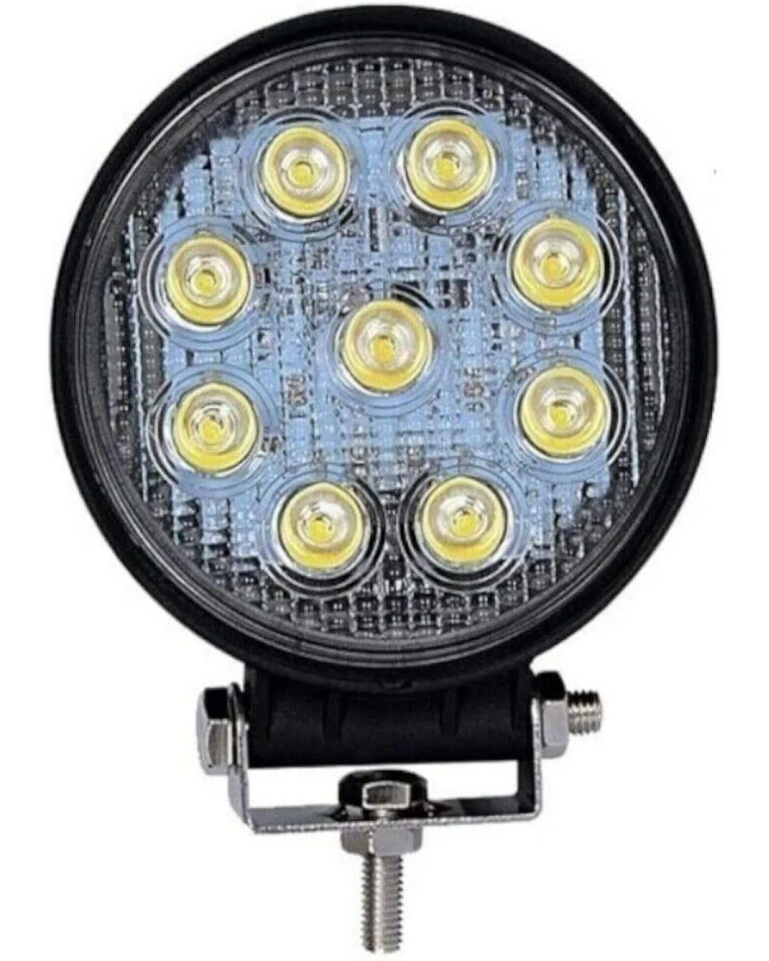 27W Кръгъл Led Лед Диоден Фар Прожектор Халоген Лампа с разпръсната светлина FLOOD 12V 24V Слим Slim