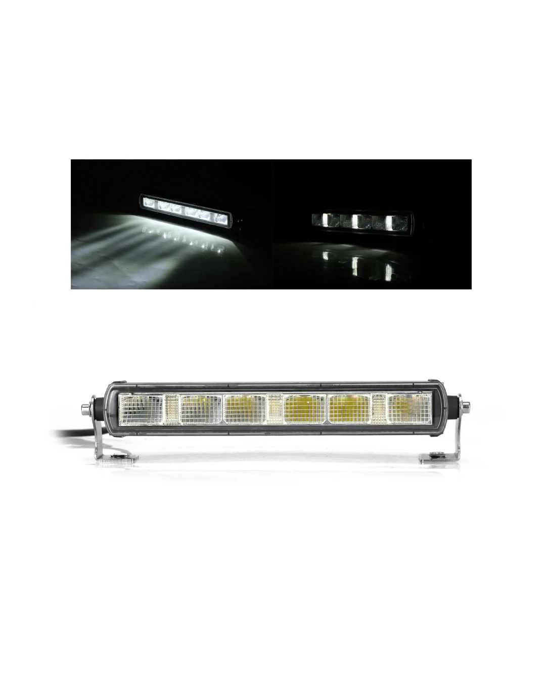 28,4 См LED Лед Бар с Насоченa SPOT Светлина, Три Функции, Е-Mark, 30W, 2200lm, 12V-24V, Автомобил, АТВ, Джип, 4х4, SUV, Offroad, Камион