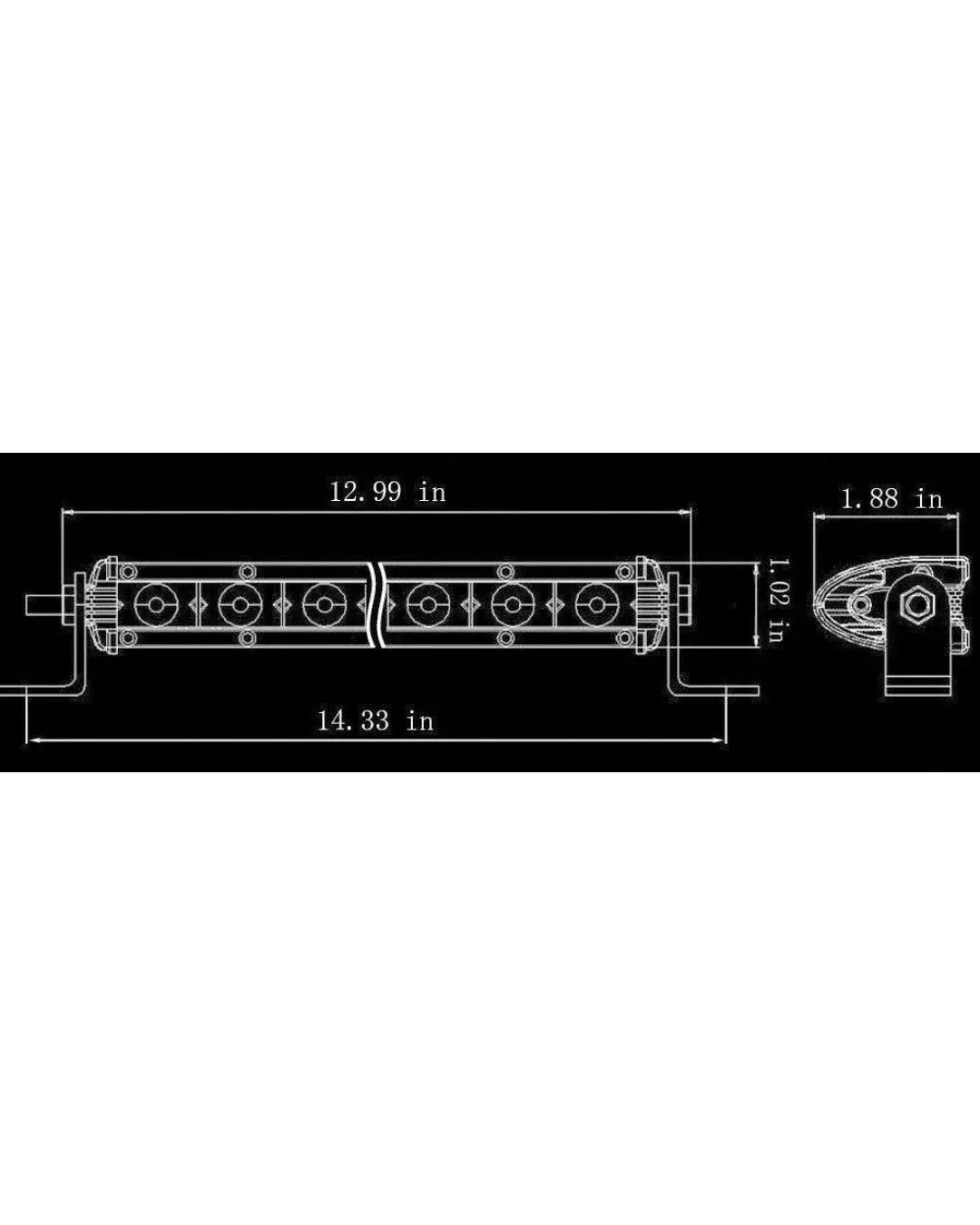 28.5 см LED Лед Диоден Бар 4500 lm, 90W Ултра Тънък 12-24V Комбинирана Combo - Flood и Spot Светлина