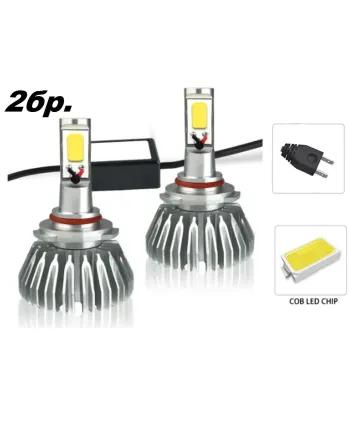 2бр. Комплект ЛЕД LED 24W 3000lm диодни Крушки H7 12V 24V
