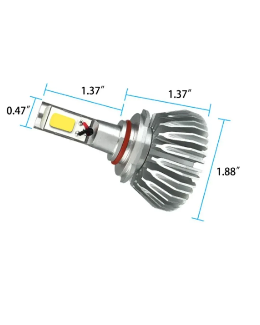 2бр. LED 24W 3000lm диодни Крушки H1 12V 24V