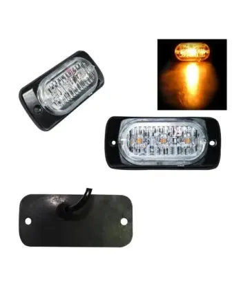 3 LED Аварийна Лампа За Пътна Помощ, Жълта Блиц Светлина, Мигаща! MAR749