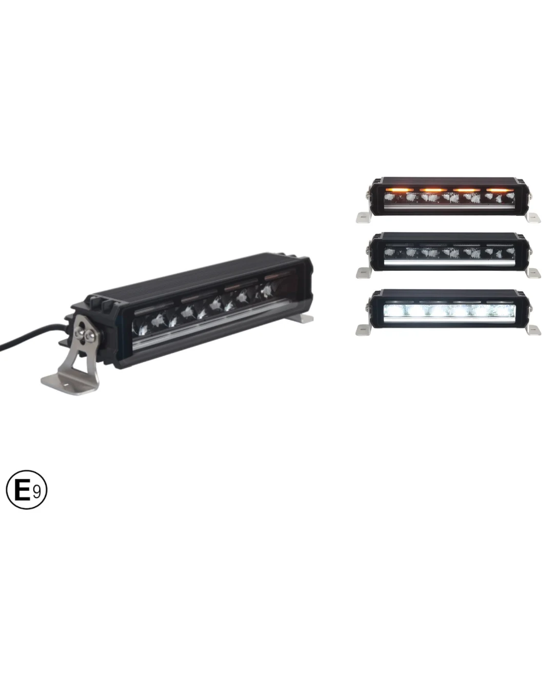 30.5 cm / 12 Инча 12V - 24V Висококачествен Led Bar Лед Бар Диоден Прожектор с бяла DRL габаритна светлина и оранжева аварийна блиц 4800LM