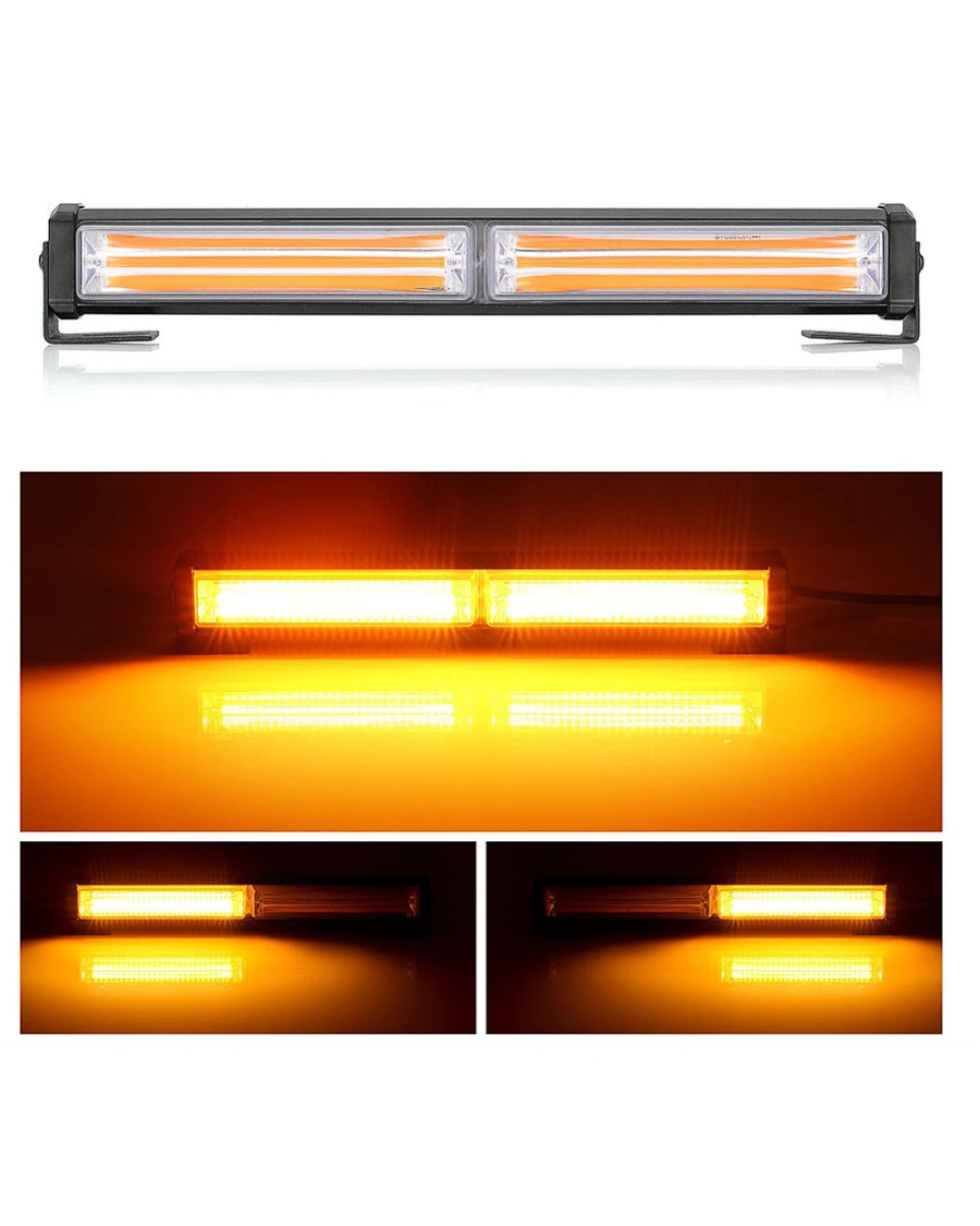 30 Cm Сигнална Аварийна Блиц Маяк Led Бар Лампа Пътна Помощ Платформа 12V-24V 36W