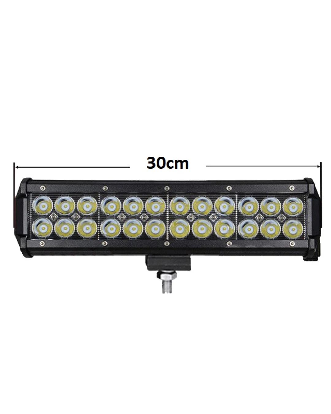 30см 7600lm 72W LED Бар, Насочена Spot Светлина, 12V 24V, Регулируемо Долно Захващане