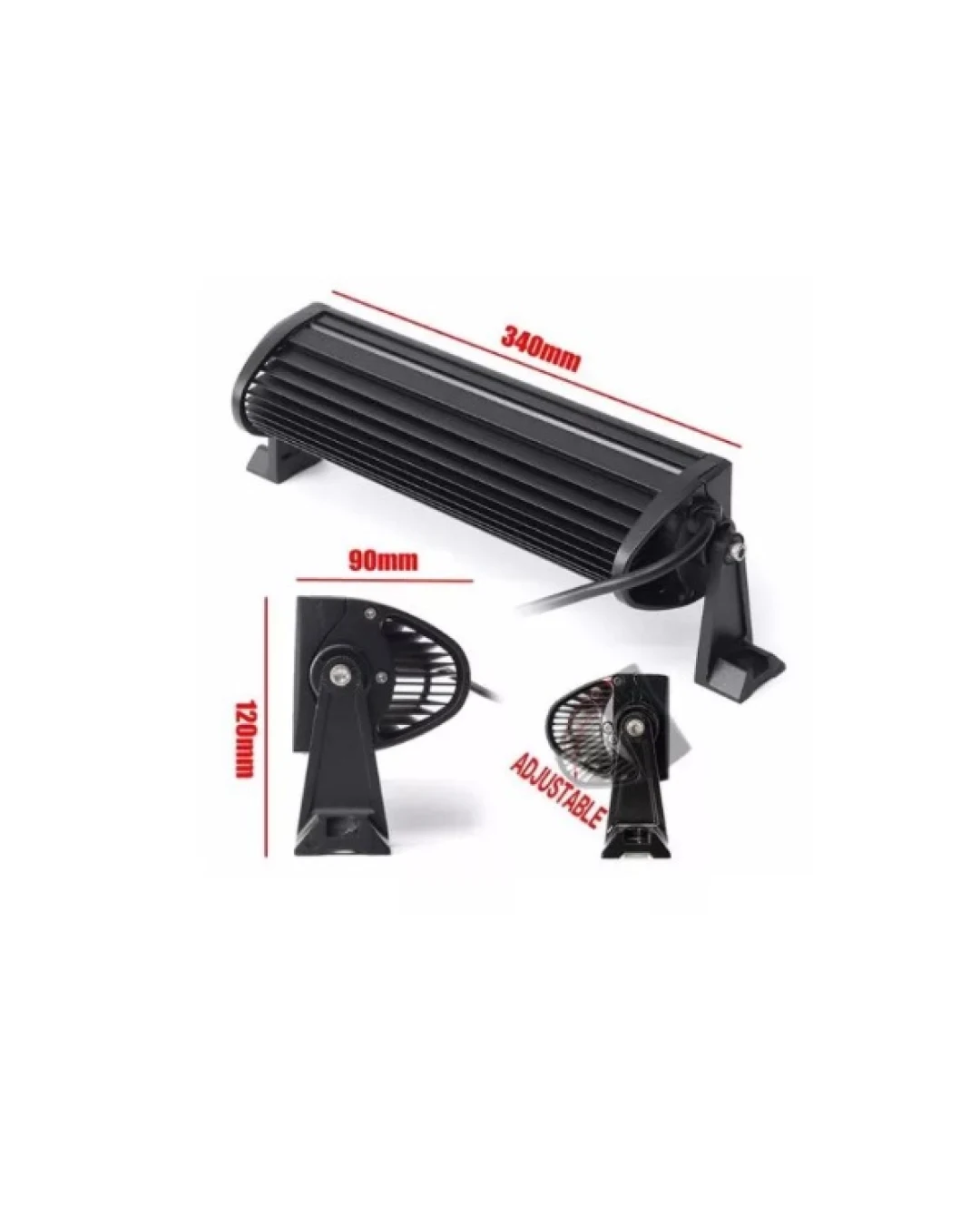 34 cm 72W Led Bar Лед Диоден Бар Прожектор Халоген с комбинирана бяла светлина 12V 24V за автомобил джип оffroad камион