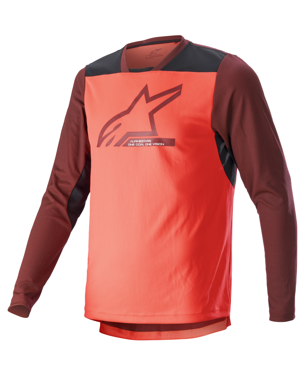 Вело джърси ALPINESTARS Drop 6 Long Sleeve CORAL/BLACK