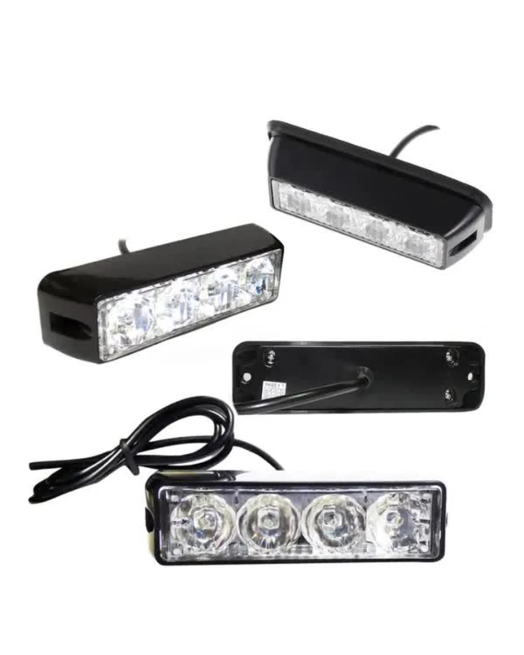 4 LED Аварийна Лампа За Пътна Помощ, Жълта Блиц Светлина, Мигаща
