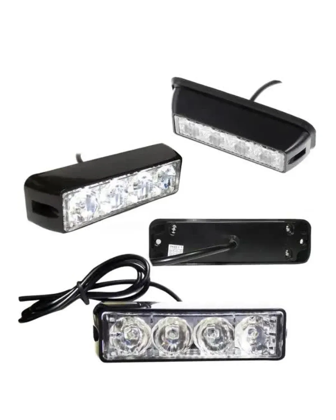 4 LED Аварийна Лампа За Пътна Помощ, Жълта Блиц Светлина, Мигаща