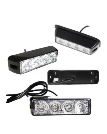 4 LED Аварийна Лампа За Пътна Помощ, Жълта Блиц Светлина, Мигаща