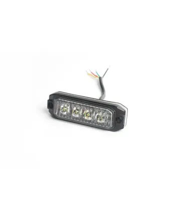 4 LED ЛЕД Жълта Аварийна Сигнална Лампа Блиц Светлина Мигаща За Пътна Помощ Платформа и др. 12-24V