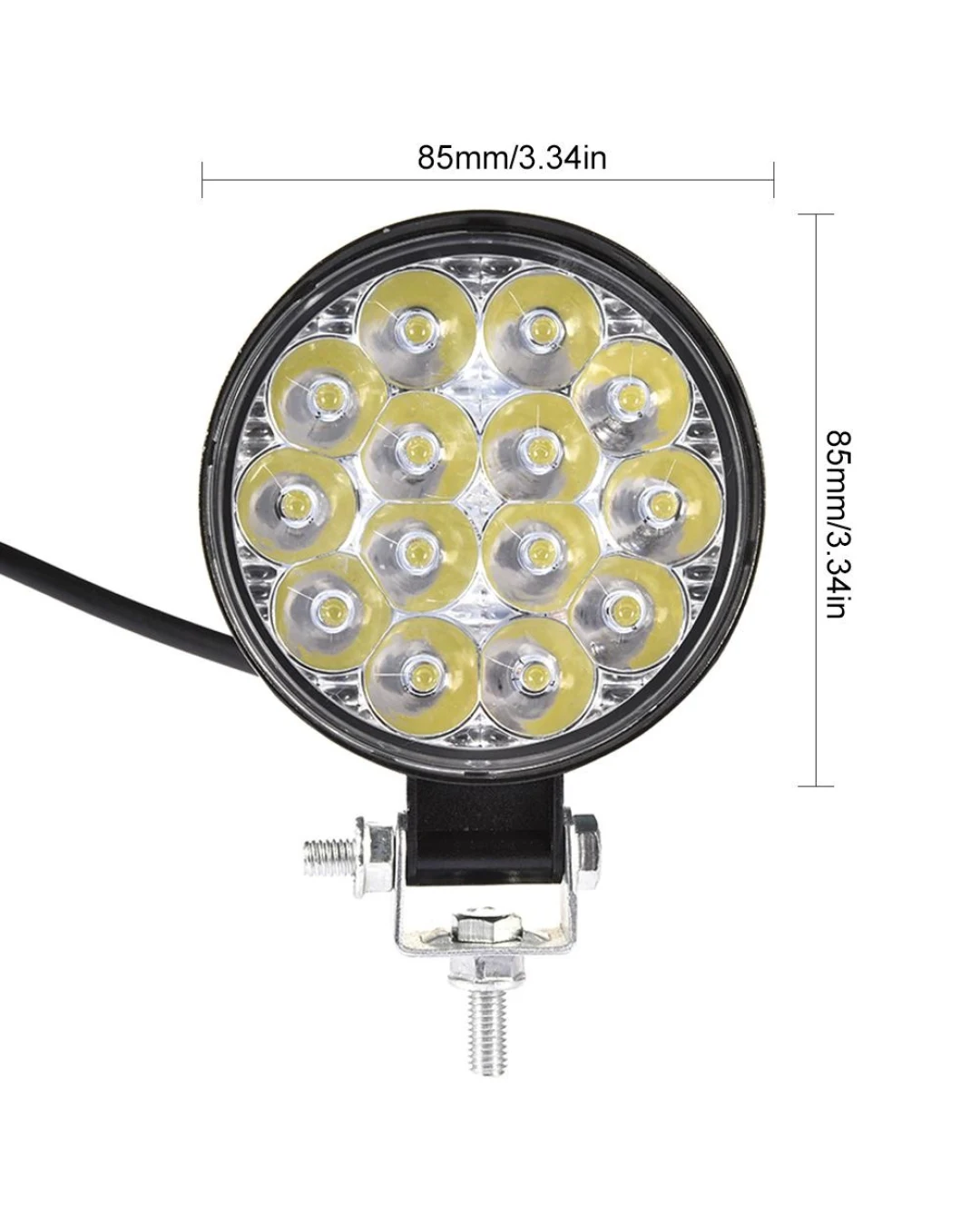 42W Кръгъл Мини Led Диоден Фар Прожектор Дневни Светлини 12V 24V Слим Slim