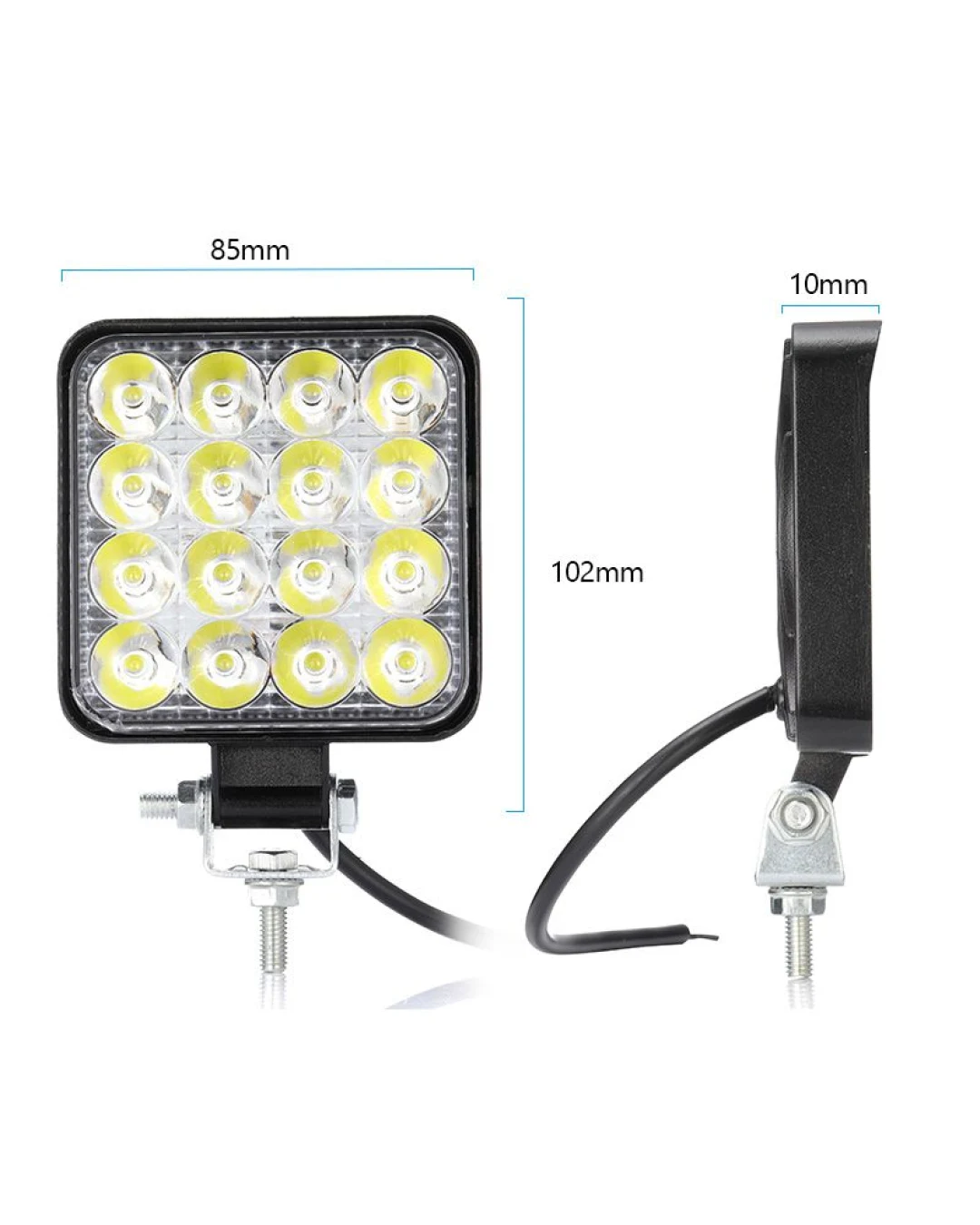48W Мини ЛЕД LED Диоден Фар Прожектор Дневни Светлини Диодна Лампа 12V 24V