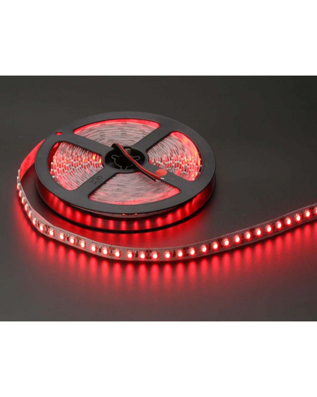 5 Метра гъвкава диодна ЛЕД лента 24V червена 5M LED SMD, с лепяща подложка