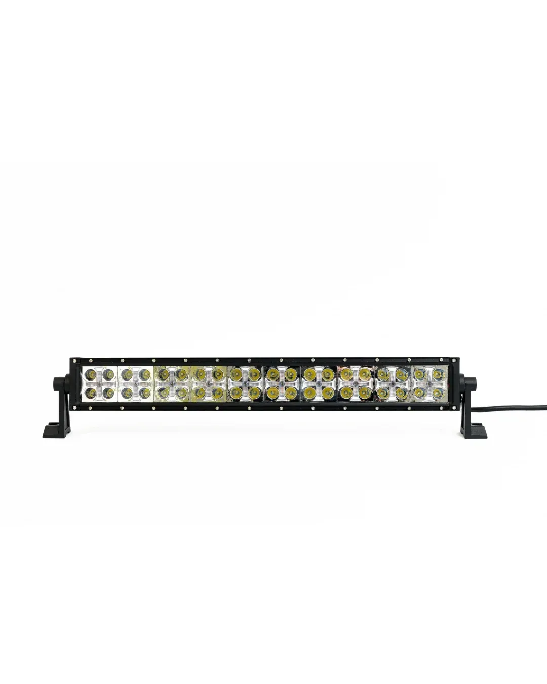 54 См Led Bar Лед Диоден Бар Прожектор Бяла и Оранжева, Жълта Светлина, Блиц, Флаш, CROSS DRL 120W 12V 24V