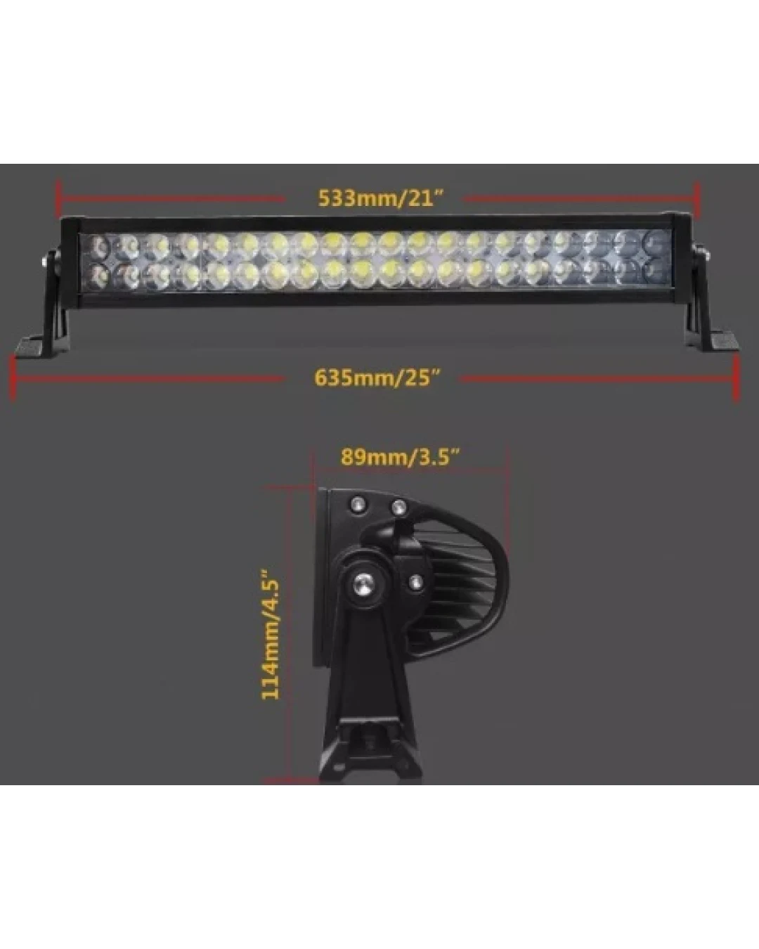 54См 120W Мощен 4D 4Д Епистар Led Bar Лед Диоден Бар Прожектор 12V 24V 7200 Лумена