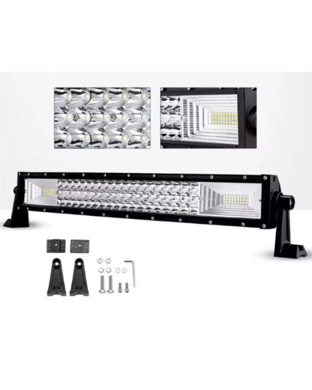 55 См 324W Мощен 7D 7Д Led Bar Лед Диоден Бар Прожектор с комбинирана бяла светлина 12V 24V