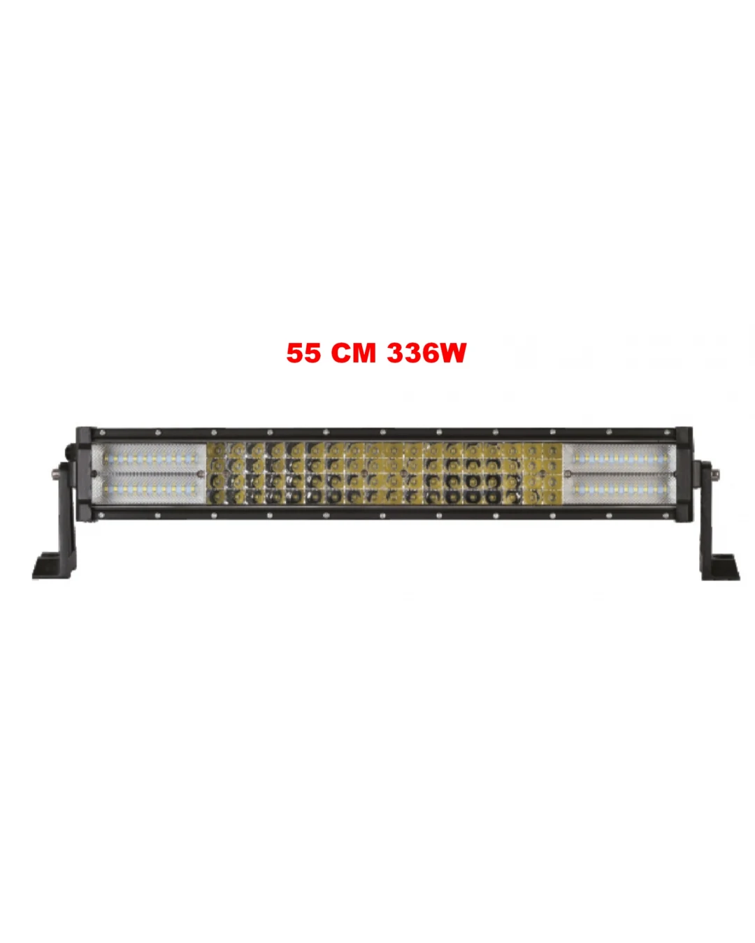 55 См 336W Мощен 7D 7Д Led Bar Лед Диоден Бар Прожектор 12V 24V 4 Редов