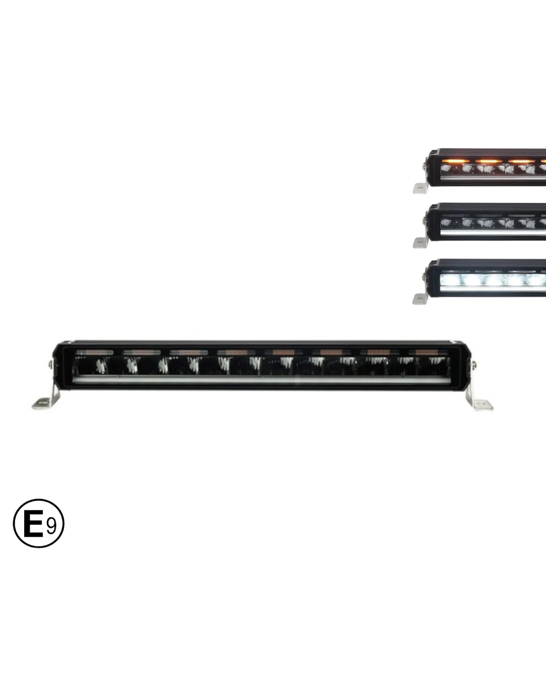 58.5 cm / 23 Инча 12V - 24V Висококачествен Led Bar Лед Бар Диоден Прожектор с бяла DRL габаритна светлина и оранжева аварийна блиц 7800LM