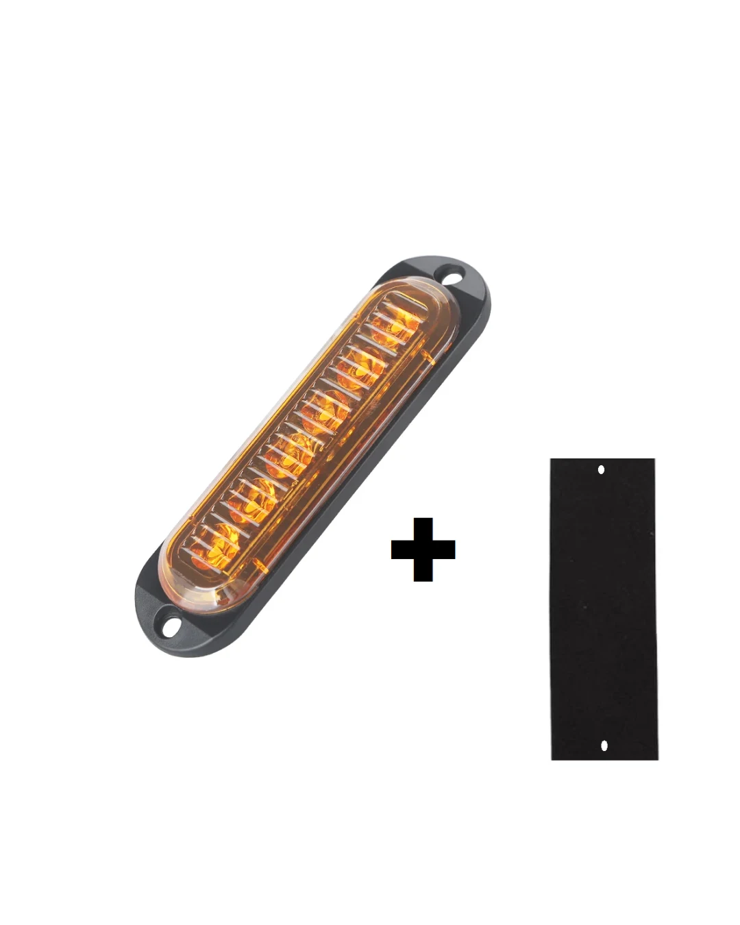 6 LED 12-24V Диодна Аварийна Сигнална Лампа За Пътна Помощ Платформа Жълта Блиц Светлина Мигаща Оранжев 112 x 29 mm