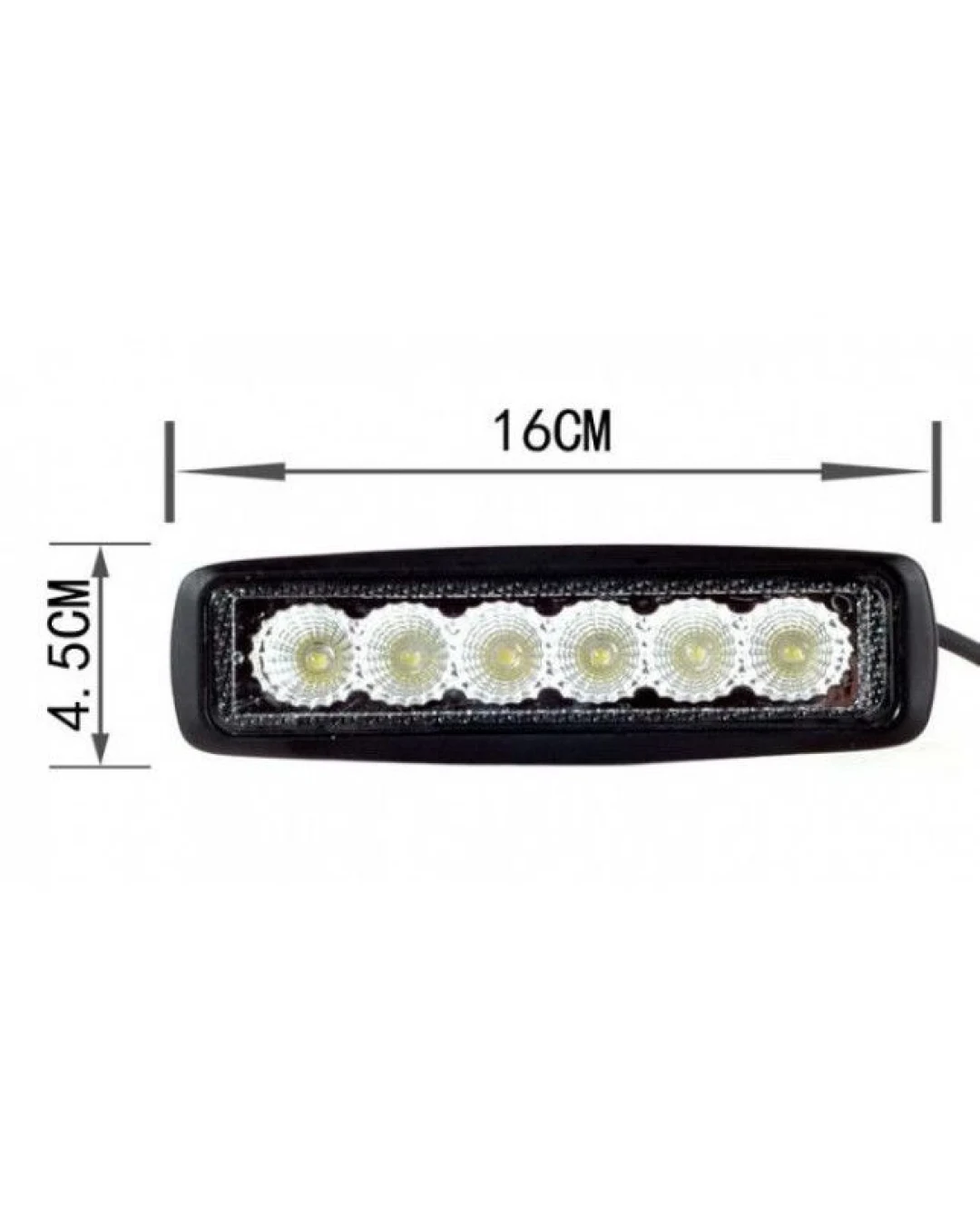 6 LED 18W Халоген Водоустойчива Светлина Работна Лампа 10-30V за Ролбар АТВ, Джип Разпръсната Светлина FLOOD