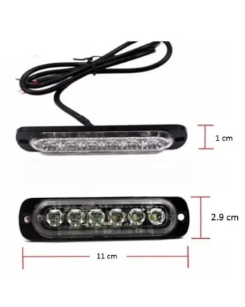 6 LED Аварийна Лампа За Пътна Помощ, Жълта Блиц Светлина, Мигаща!
