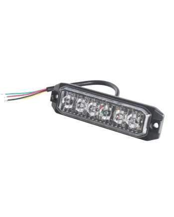 6 LED Блиц Светлина Мигаща Аварийна Лампа За Пътна Помощ Жълта 12V - 24V