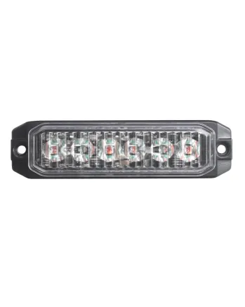 6 LED Блиц Светлина Мигаща Аварийна Лампа За Пътна Помощ Жълта 12V - 24V