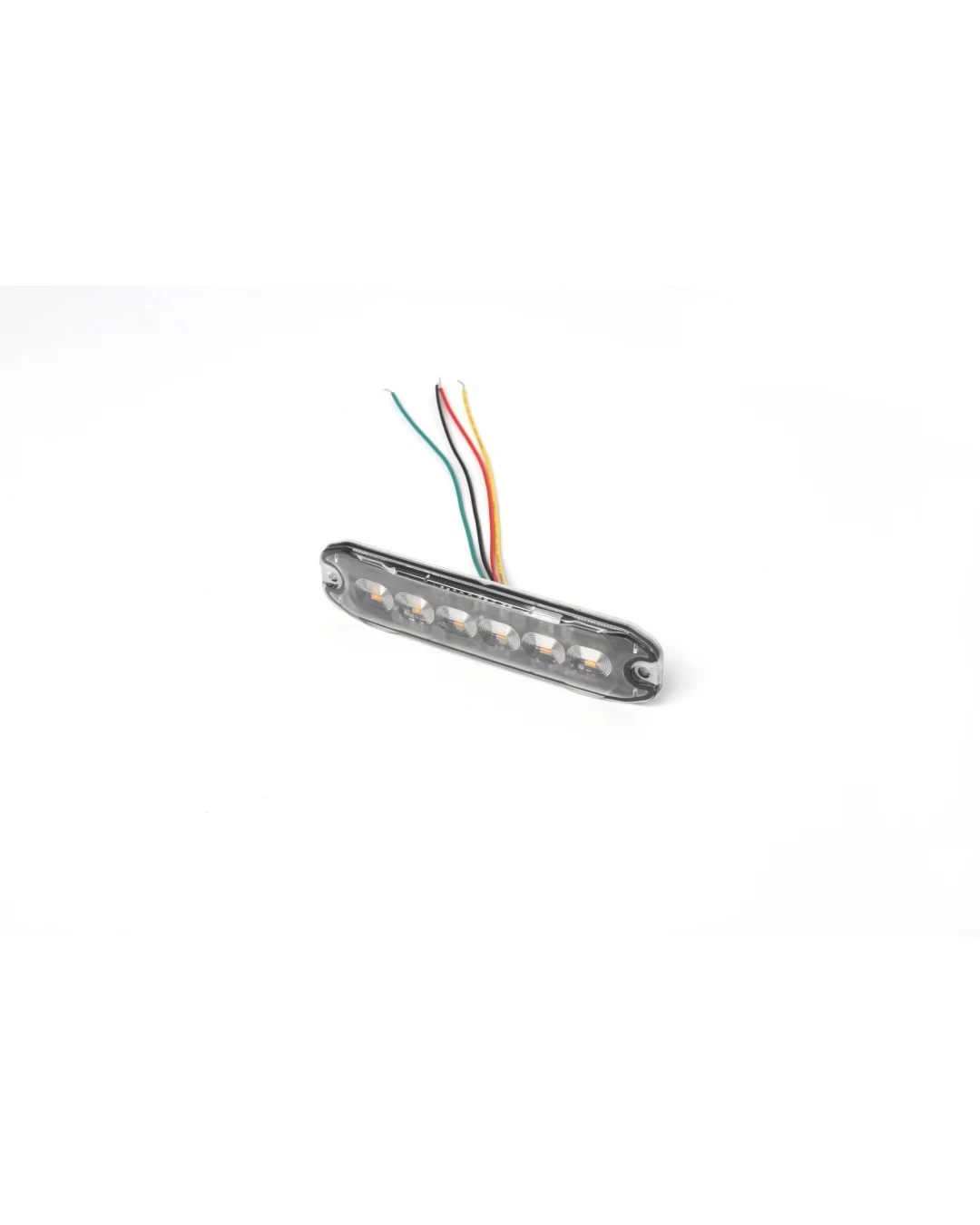 6 LED Жълта Аварийна Лампа Блиц Светлина Мигаща За Пътна Помощ Платформа и др. 10W с 8 режима 8х3 cm. 12-24V