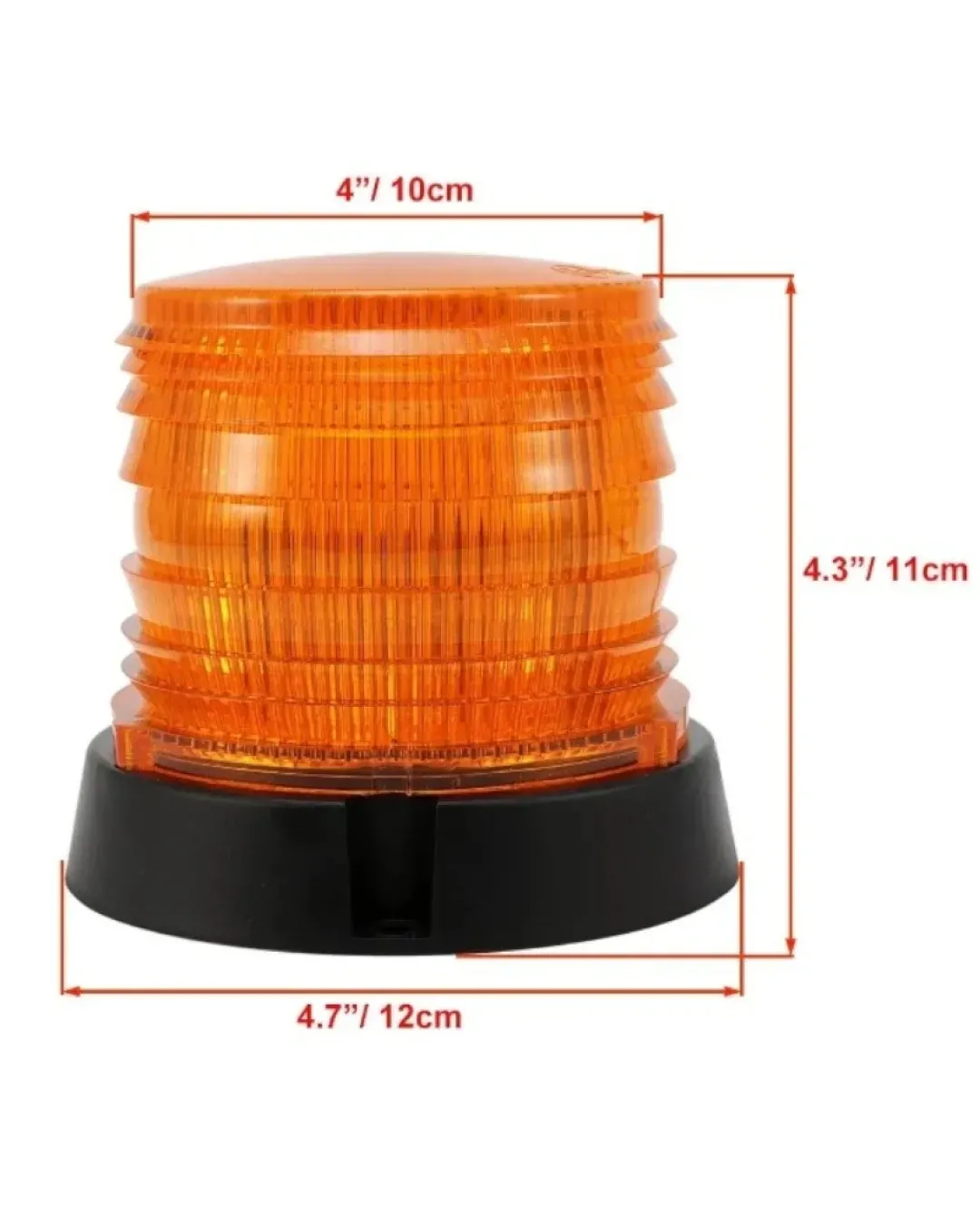 60 LED Лед Сигнална Лампа Аварийна Маяк Буркан 12V 24V С Mагнитно и Болтово Захващане
