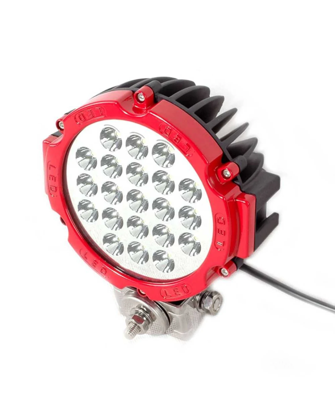 63W LED Мощен диоден фар,Червен, прожектор халоген джип ATV 4х4 офроуд