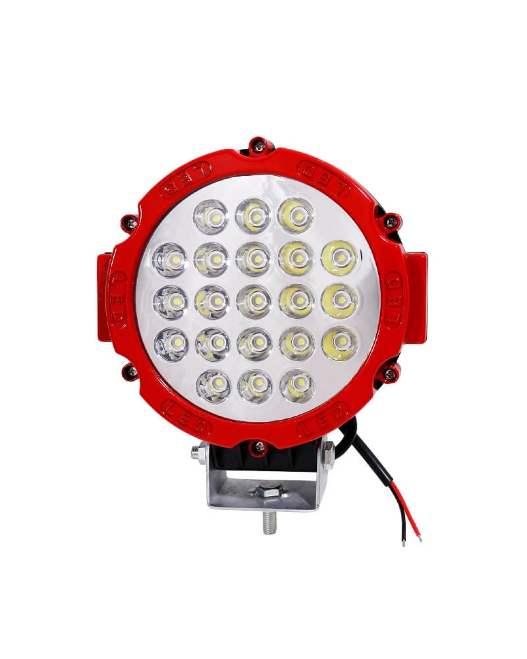 63W LED Мощен диоден фар,Червен, прожектор халоген джип ATV 4х4 офроуд