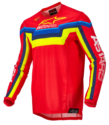 Мотокрос джърси ALPINESTARS  Techstar Quadro RED/YELLOW/BLUE