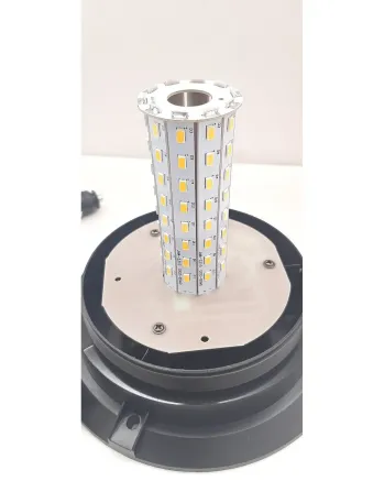 80 LED Лед Сигнална Лампа XL 17cm Аварийна Маяк Буркан 12V 24V С Болтово Захващане