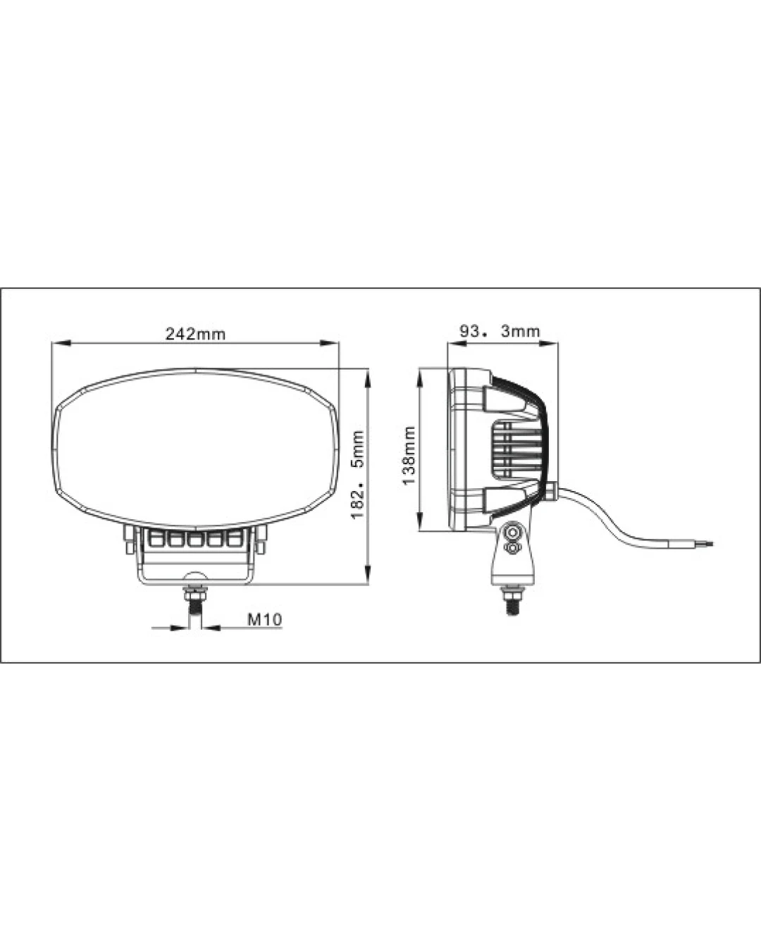 80W LED Лед Диоден Фар Халоген Лампа С Три Функции Неон Neon Ефект Бяло-Жълто / Оранжево 5800lm 12V - 24V E-Mark