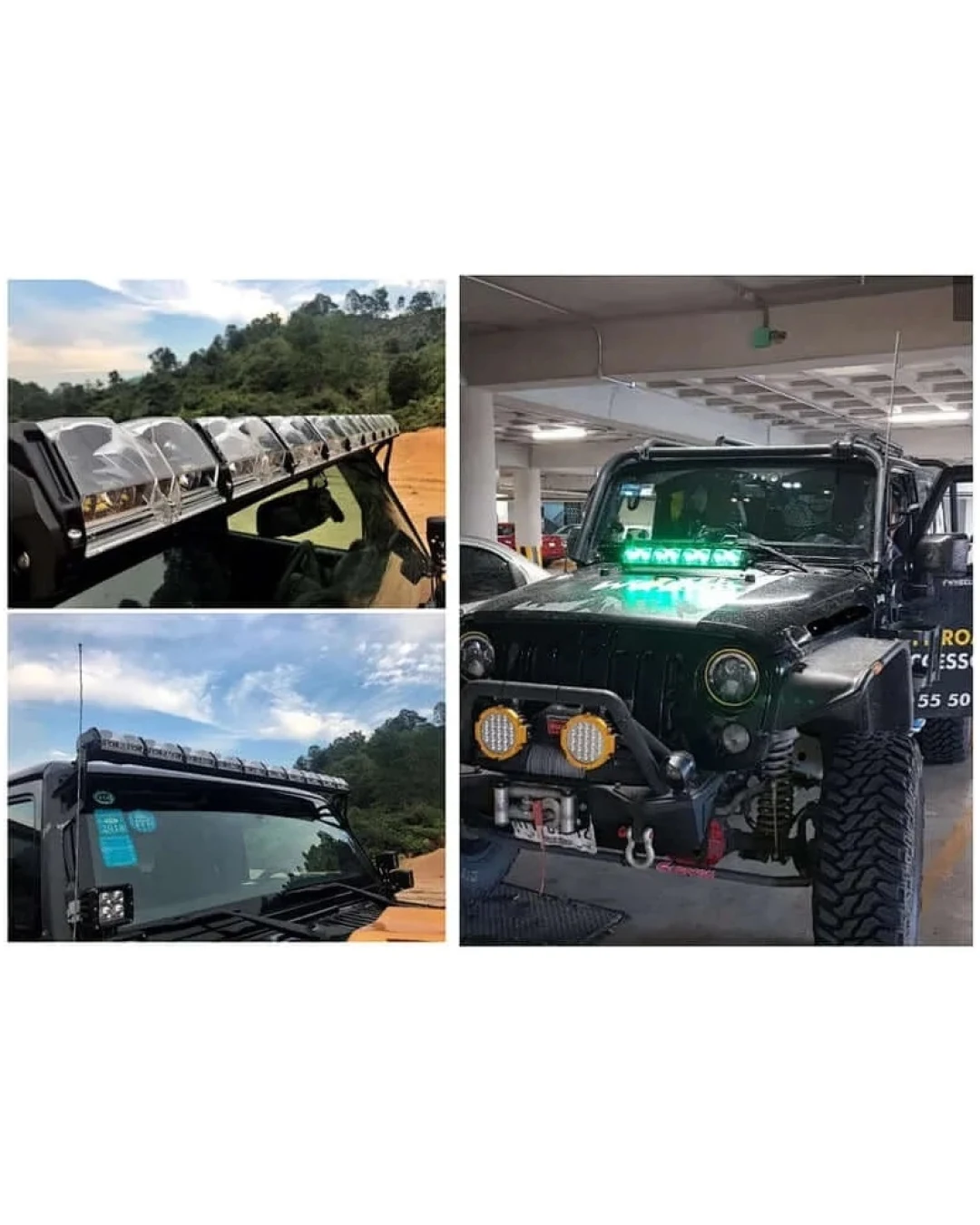 85 см Многорежимен Лед Диоден Бар Прожектор Къси/Дълги Светлини Комбинирана Combo - Flood и Spot Светлина серия IM RGB подсветка със 7 различни цвята 30800LM лумена 12-24V