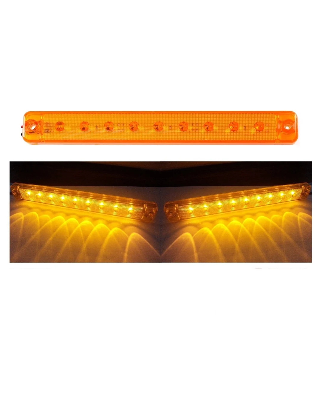 9 LED 12V ОРАНЖЕВ МАРКЕР СВЕТОДИОДЕН ГАБАРИТ