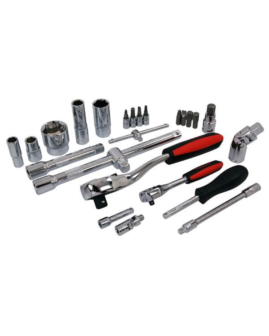 94 части - Комплект Инструменти Гидория 1/2 и 1/4 тресчотка + накрайници - Neilsen Tools