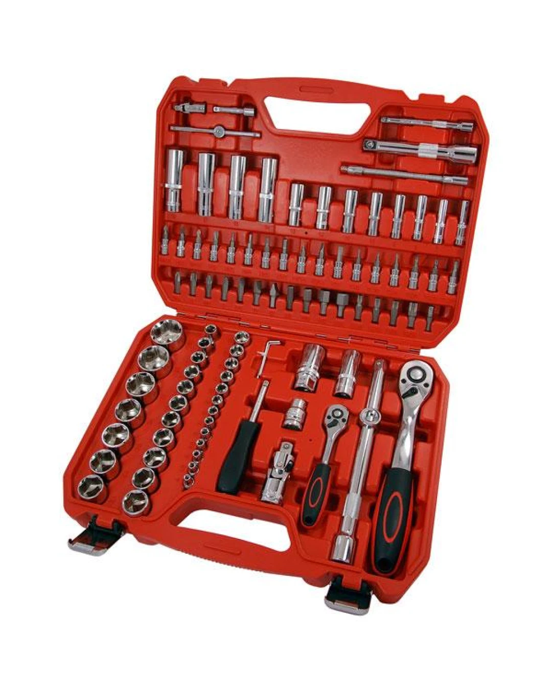 94 части - Комплект Инструменти Гидория 1/2 и 1/4 тресчотка + накрайници - Neilsen Tools
