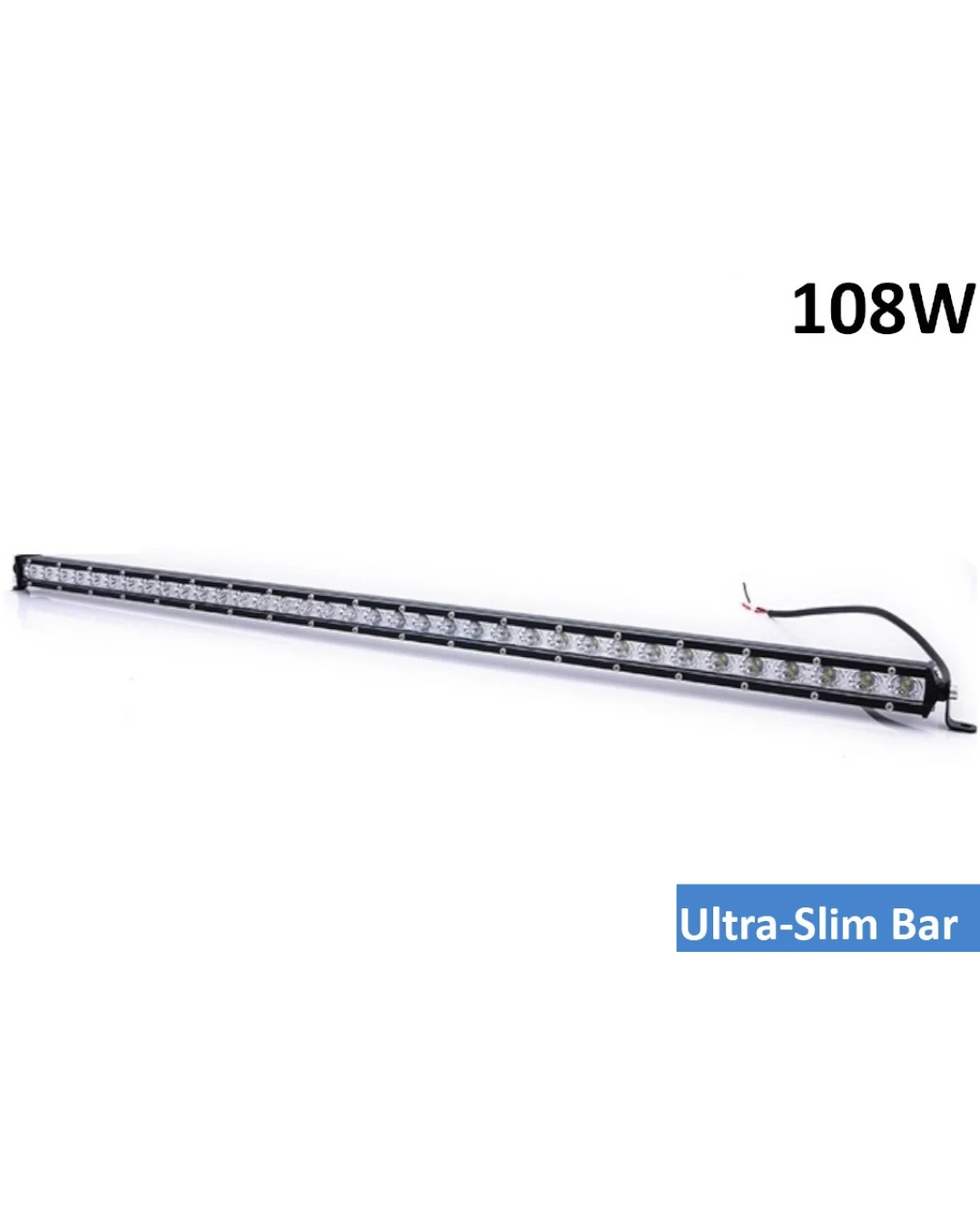 97см 108W Едноредов Мощен Диоден LED Лед Бар Ултра Тънък Халоген Лампа Прожектор 12V 24V за Автомобил АТВ Джип 4х4 Offroad Камион и др.