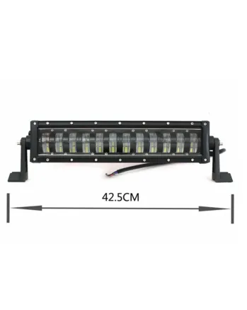 9D 42.5 СМ Led Bar Лед Бар Hi/Lo Kъси Дълги Водоустойчив Удароустойчив 12V 24V 7680 LМ 96W С Лупи Off-Road Лед Бар За Джип ATV