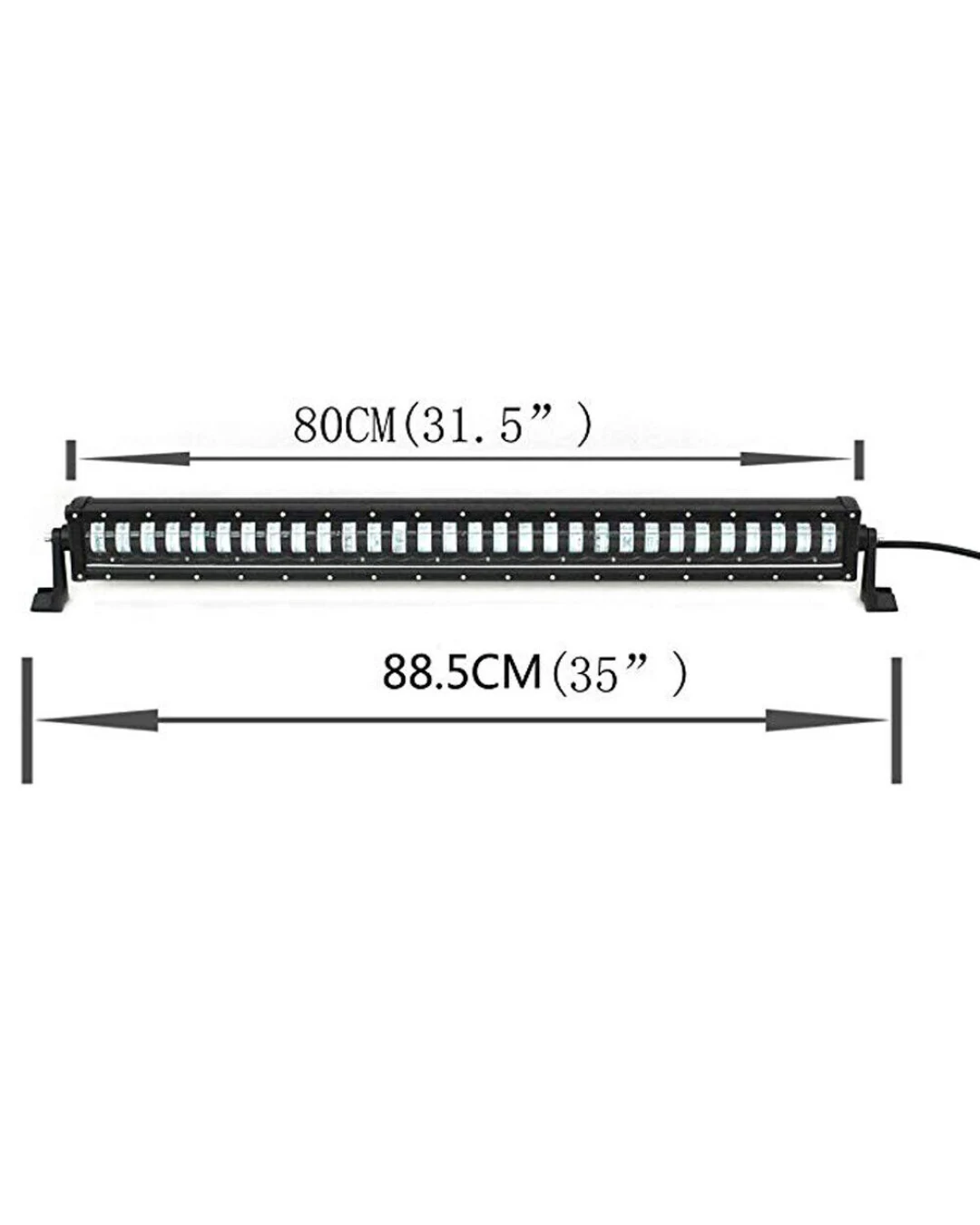 9D 88.5 СМ Led Bar Лед Бар Hi/Lo Kъси Дълги Водоустойчив Удароустойчив 12V 24V 19200 LМ 240W С Лупи Off-Road Лед Бар За Джип ATV