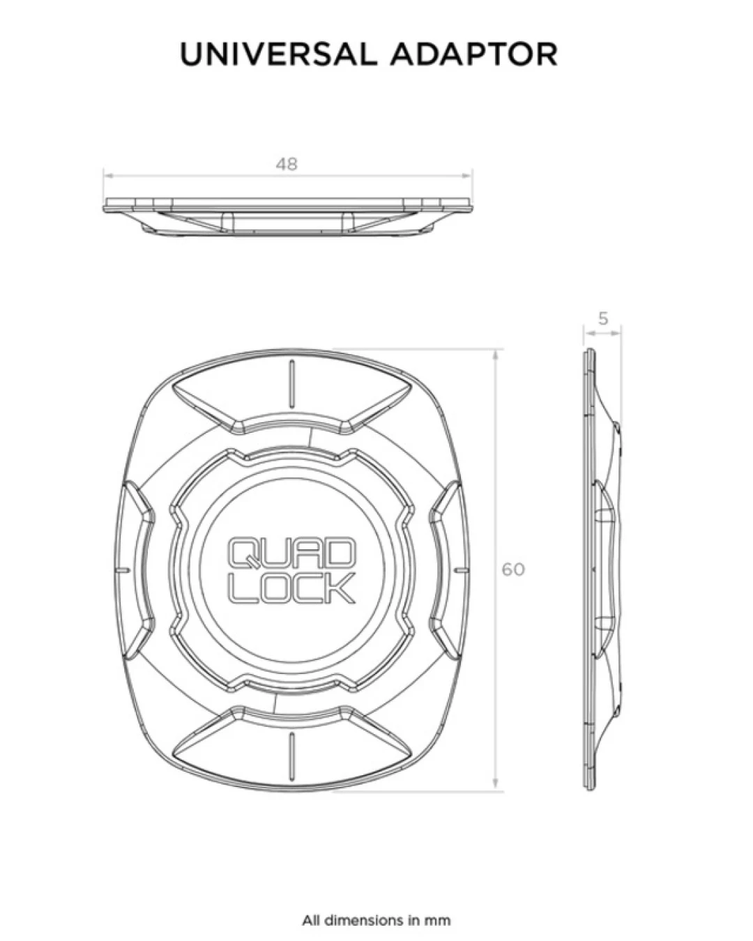 Адаптер за телефон QUAD LOCK Universal